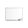 TACWILY 36 x 24 Inch Magnetic Whiteboard for Wall, Hanging Dry Erase Board with Silver Aluminum Frame, Includes Marker Tray, 8 Markers (Black, Red, Blue), 1 Eraser and 4 Magnets